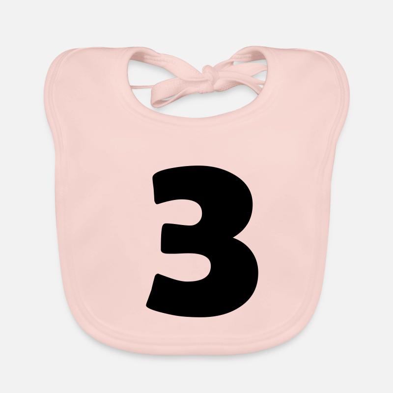 3 - Bavoir bio Bébé - rose