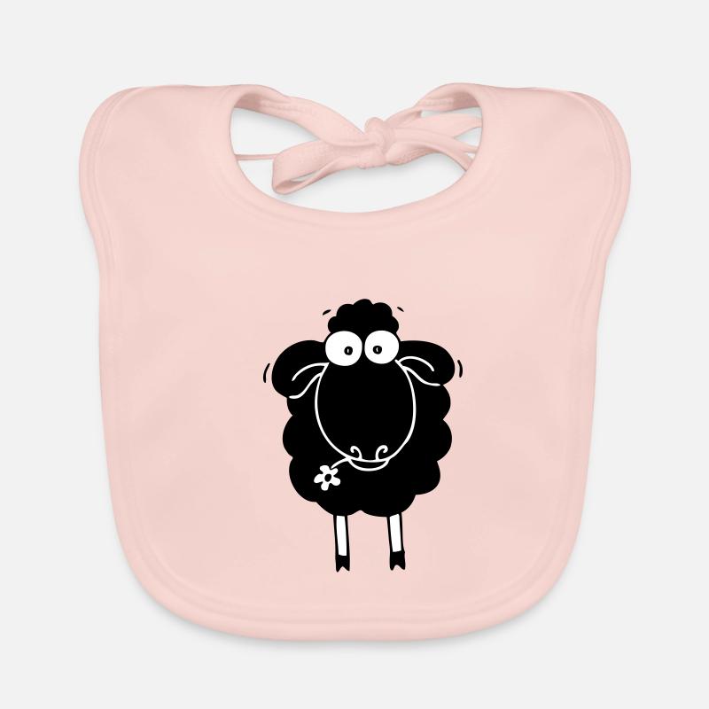 Mouton noir Bavoir bio Bébé