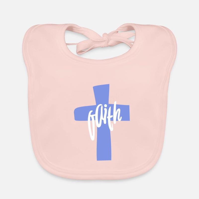 Design « Foi » de la Croix Bleue Bavoir bio Bébé