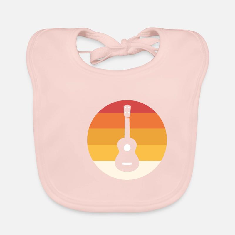 Ukelele Retro Uke -Cadeau Enthousiaste Bavoir bio Bébé