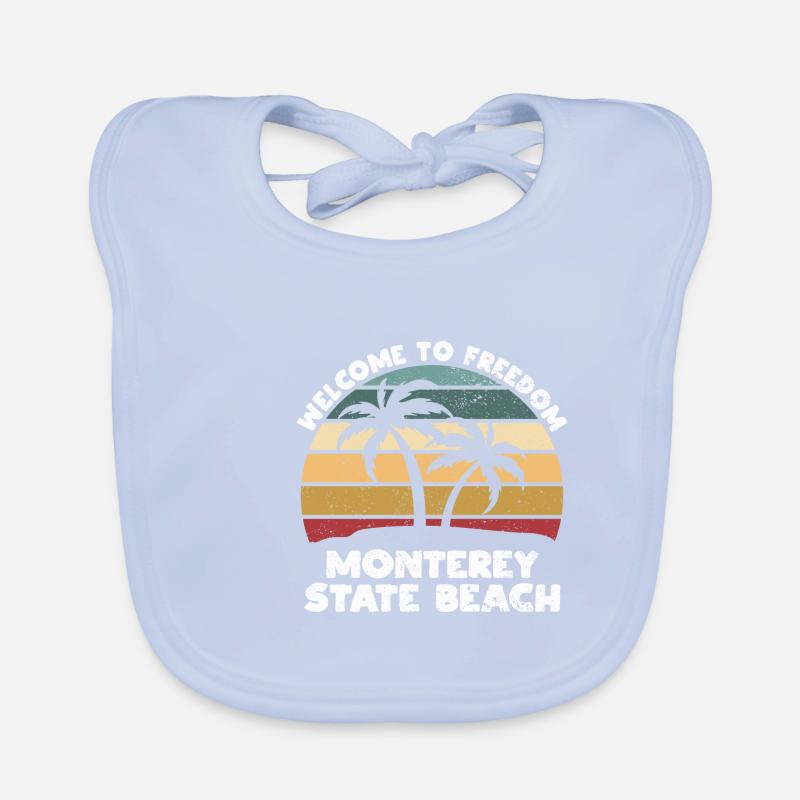 Monterey State Beach Willkommen im Sommer Kaliforn Baby Bio-Lätzchen