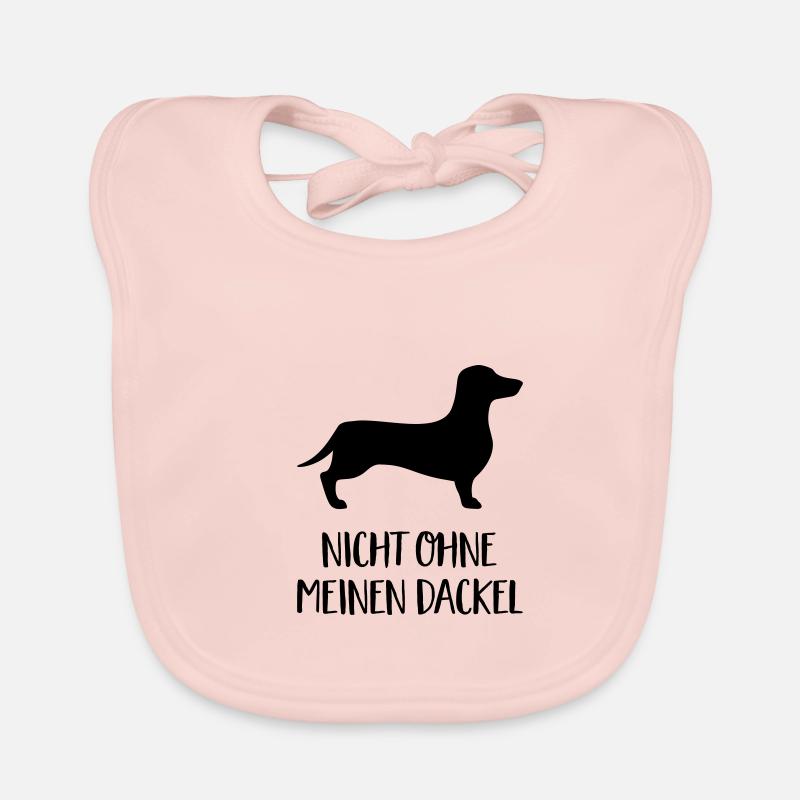 Nicht ohne meinen Dackel Baby Bio-Lätzchen