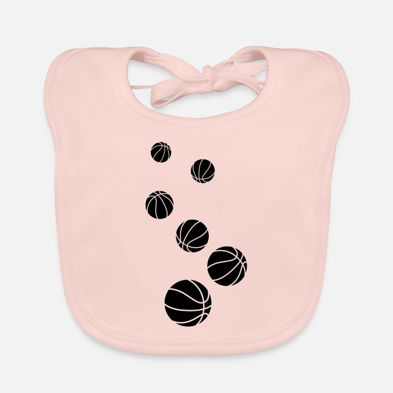 Basketball symbol Baby Bio-Lätzchen