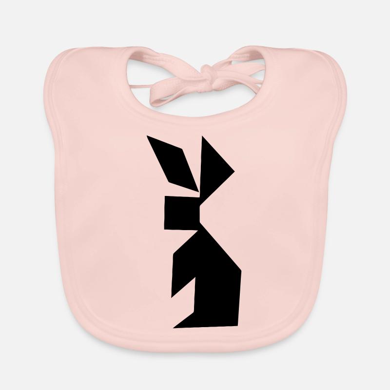 Tangram Lapin Bavoir bio Bébé
