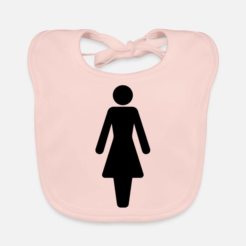 Frau Symbol Baby Bio-Lätzchen