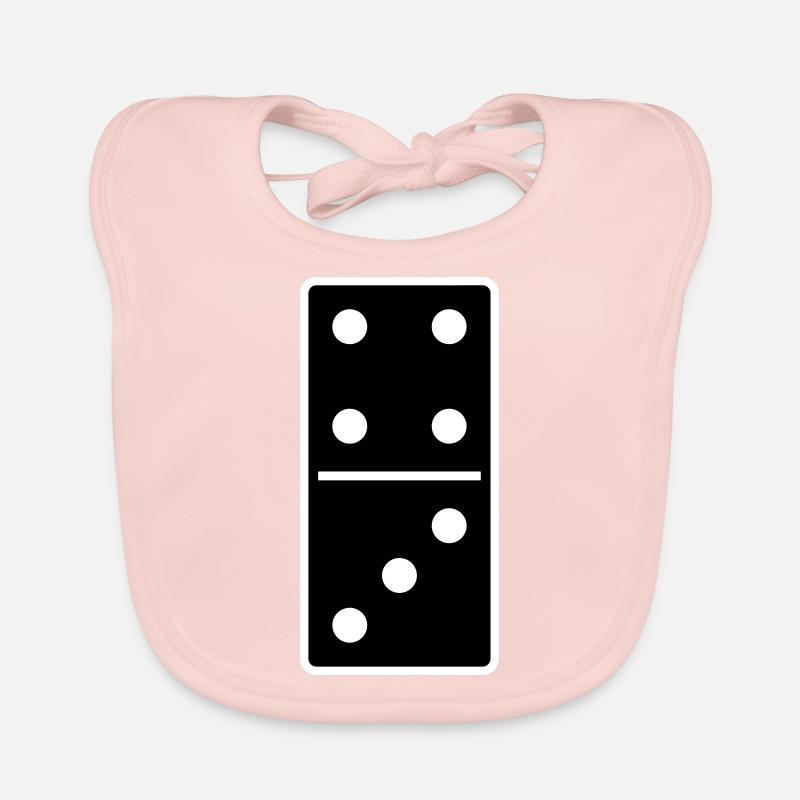 DOMINO STONE 4: 3 - VARIABLE COLOR - VECTOR DESIGN! Organic Baby Bibs