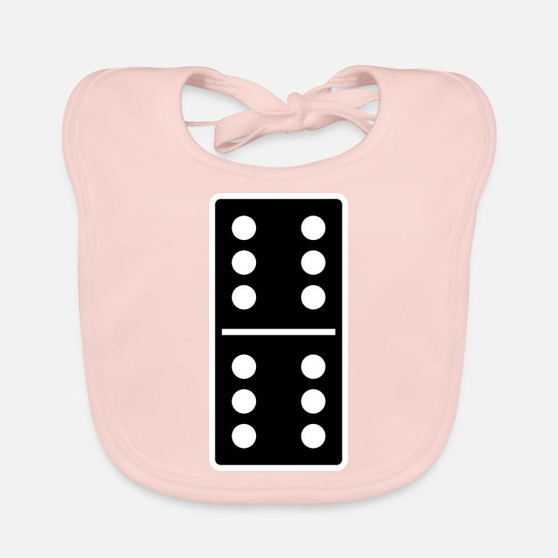 DOMINO STONE 6: 6 - VARIABLE COLOR - VECTOR DESIGN! Organic Baby Bibs