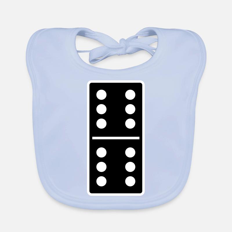 DOMINO STONE 6: 6 - COULEUR VARIABLE - CONCEPTION DE VECTEUR! Bavoir bio Bébé