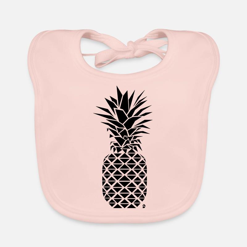 AD Geometric Pineapple Bavoir bio Bébé