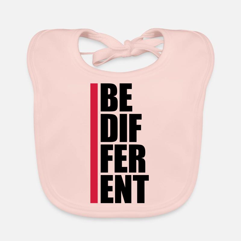 Soyez différent Logo Design Bavoir bio Bébé