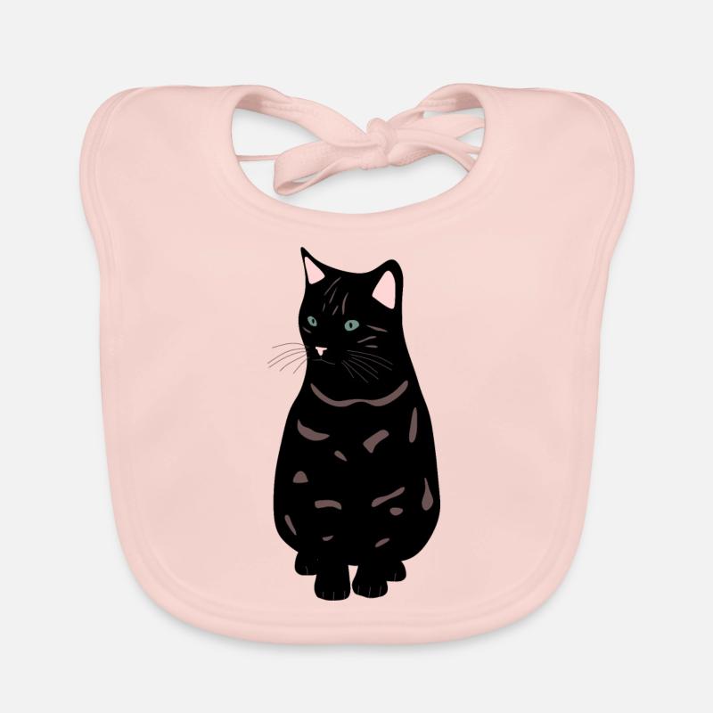 black cat Organic Baby Bibs