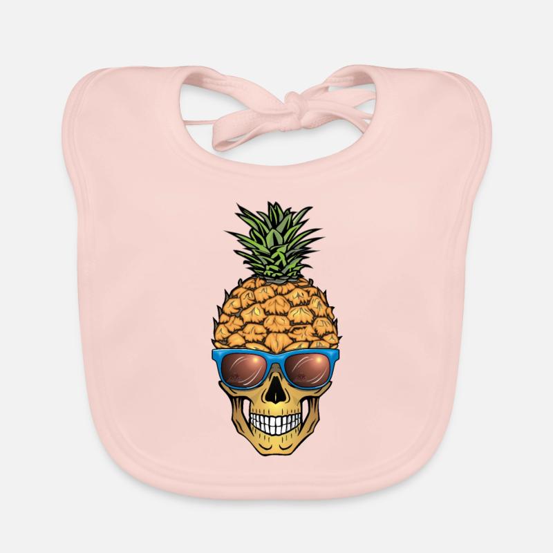 Crâne d’ananas Bavoir bio Bébé