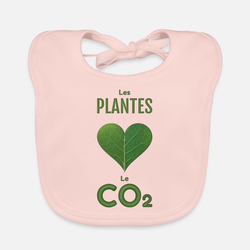 LES PLANTES AIMENT LE CO2 Bavoir bio Bébé