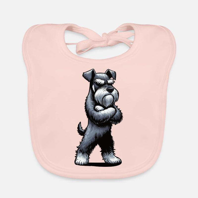 Schnauzer Schnauzer géant Propriétaire du Schnauzer Bavoir bio Bébé