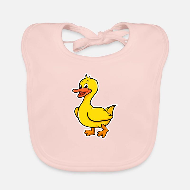 Canard kawaii Bavoir bio Bébé