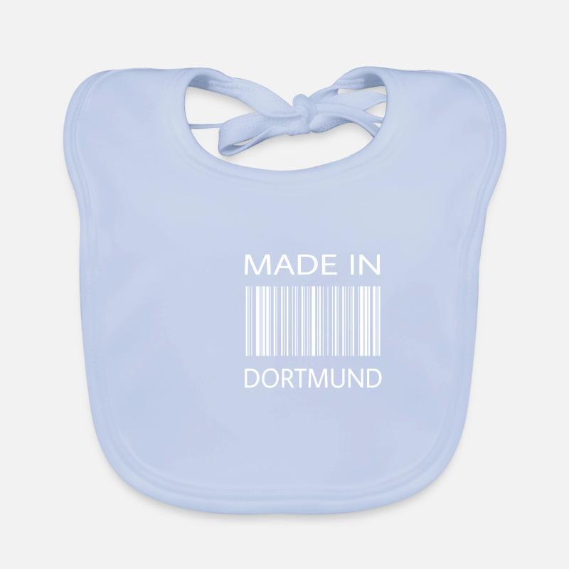 Fabriqué à Dortmund | Cadeau | Code-barres Bavoir bio Bébé