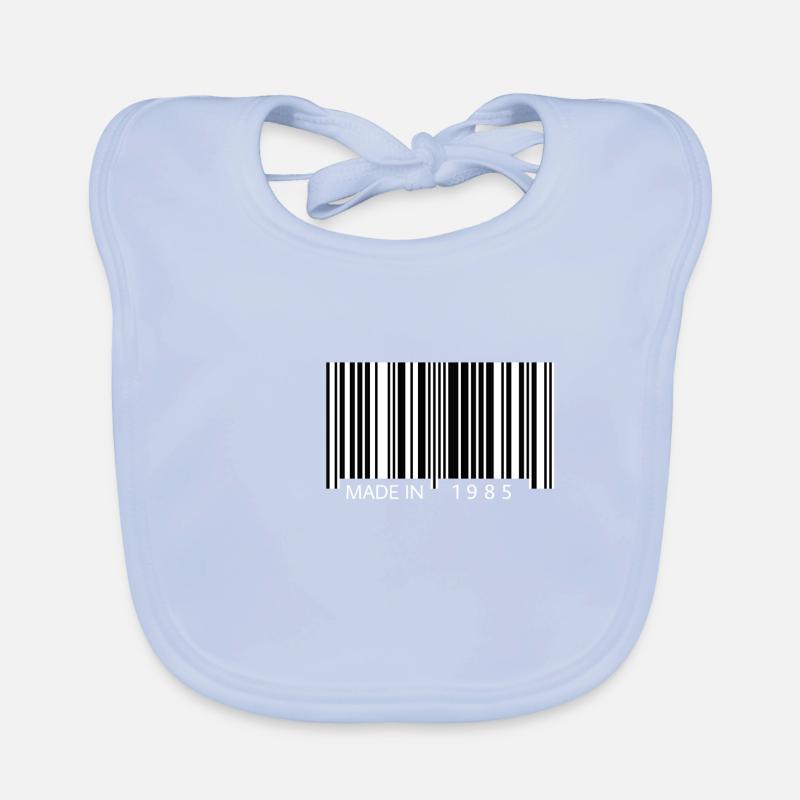 Fabriqué en 1985 Barcode Gift Bavoir bio Bébé