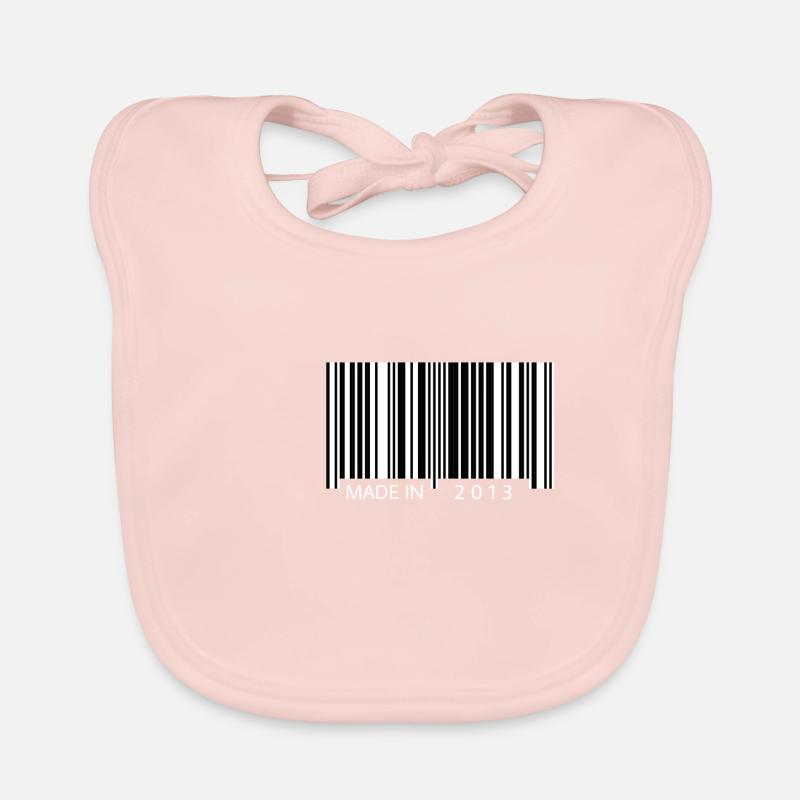 Code à barres anniversaire 2013 / Cadeau Bavoir bio Bébé