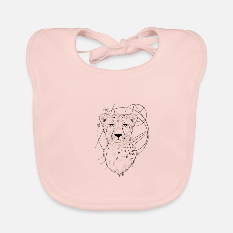 Geopardy - Baby Bio-Lätzchen - Rose