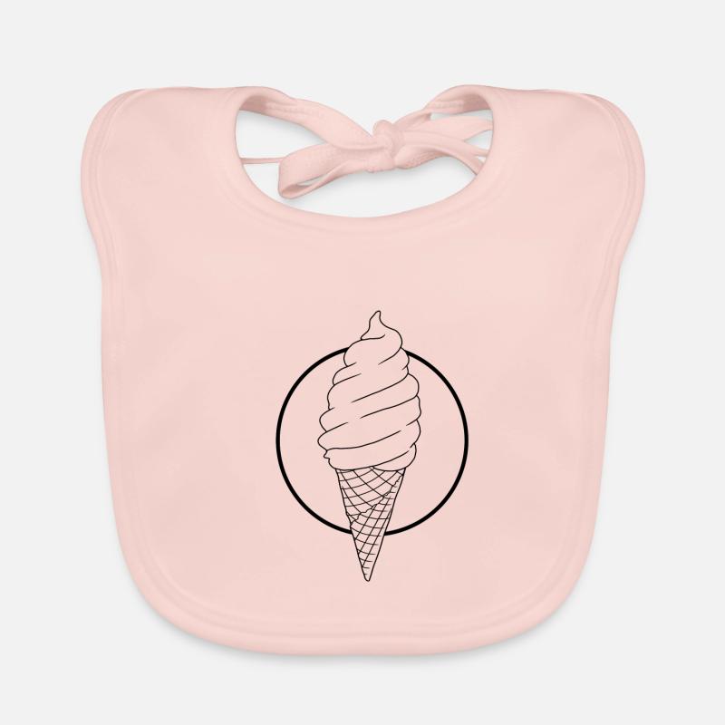 Soft ice cream Organic Baby Bibs