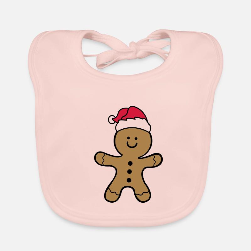 gingerbread man 002 Organic Baby Bibs