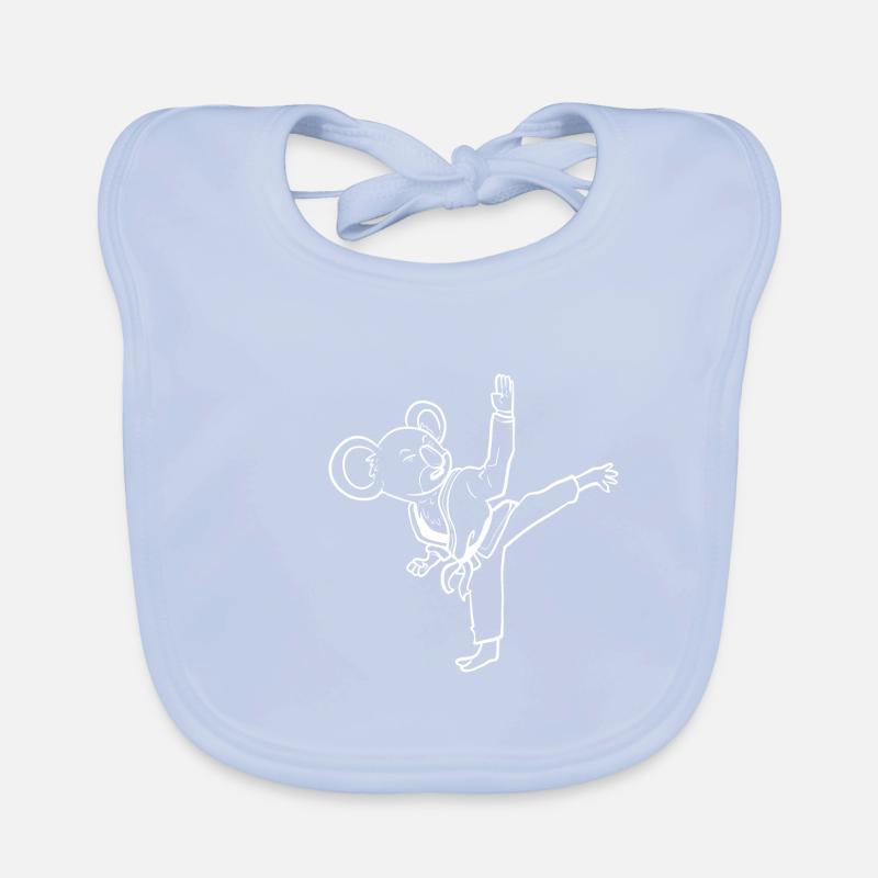 Koala Bear Karate Karate Instructor Gift Organic Baby Bibs