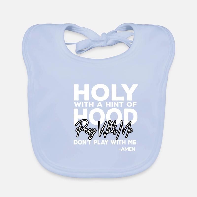 Saint avec un soupçon drôle de citation capuche Parier Bavoir bio Bébé