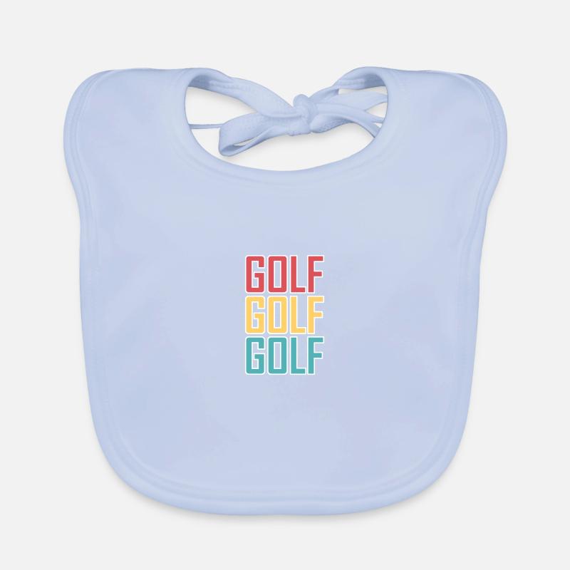 Golf Golf Golf Organic Baby Bibs