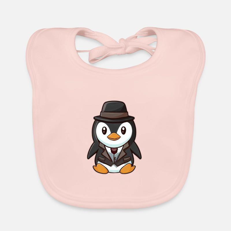 pingouin mignon Bavoir bio Bébé