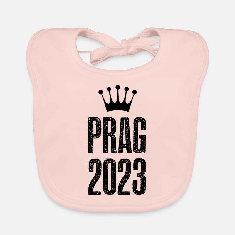Couronne de Prague 2023 Bavoir bio Bébé