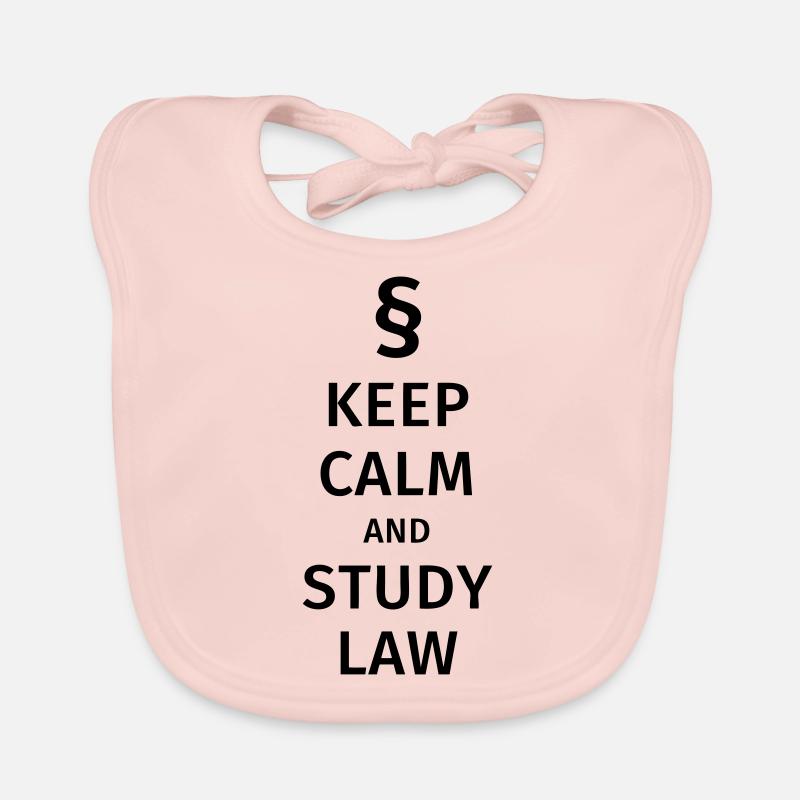 keep calm and study law Baby Bio-Lätzchen
