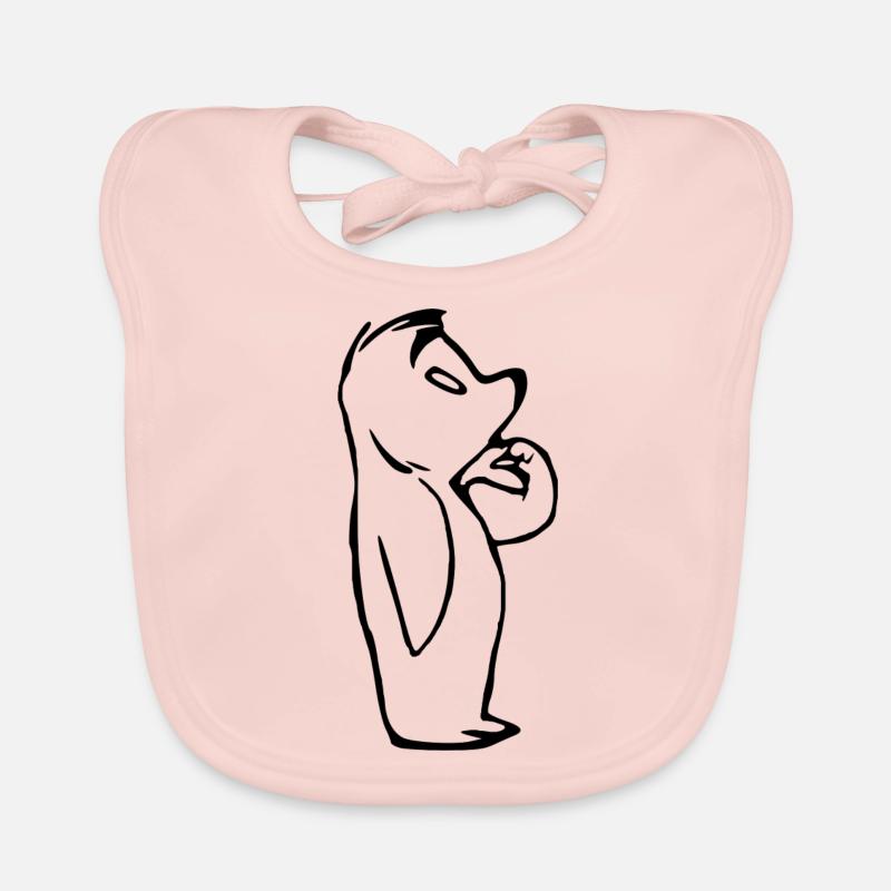 Bear thinking Organic Baby Bibs