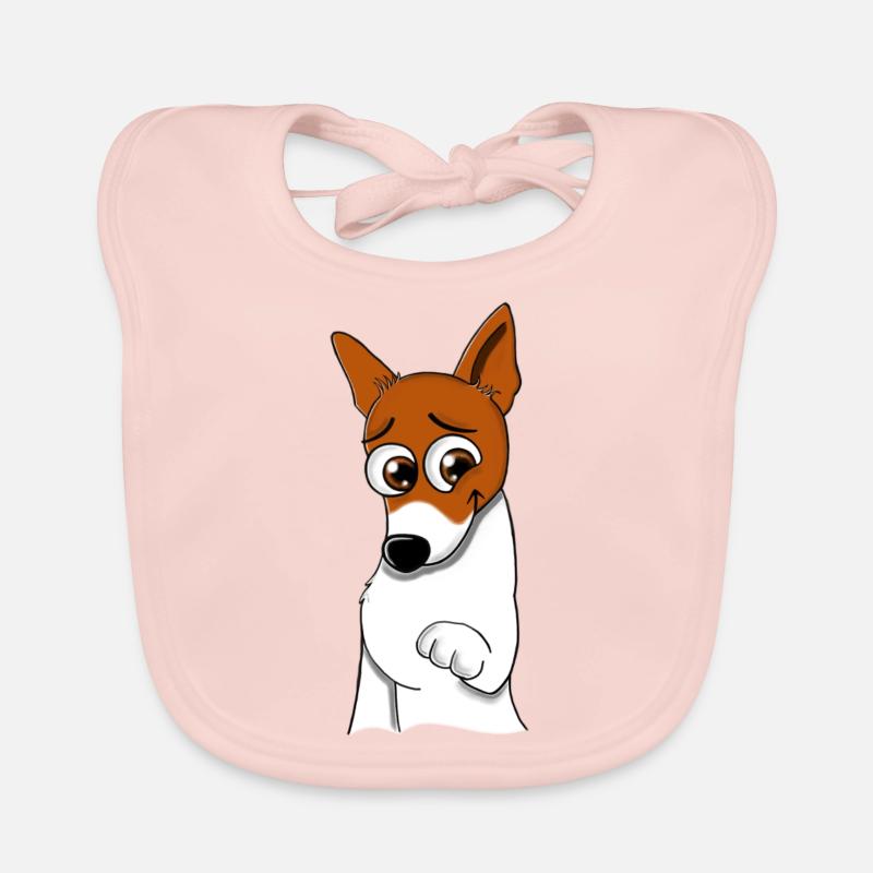 Jack Russel im Comicstyle Wolly Sheepling Gaming Baby Bio-Lätzchen
