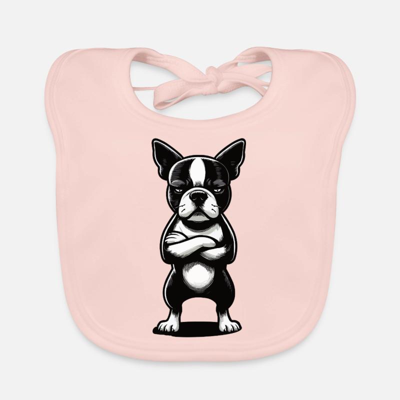 Boston Terrier Boston Terrier owner Bosti Organic Baby Bibs