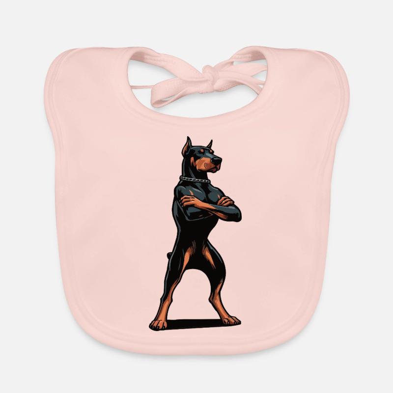 Doberman Doberman Propriétaire Doberman Lovers Bavoir bio Bébé
