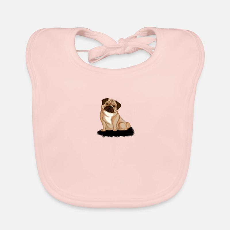 MOPS - Baby Bio-Lätzchen - Rose