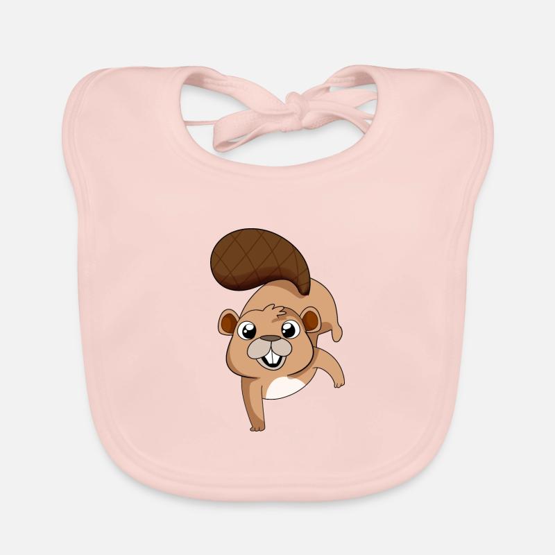 Drôle de castor Comic Style Bavoir bio Bébé