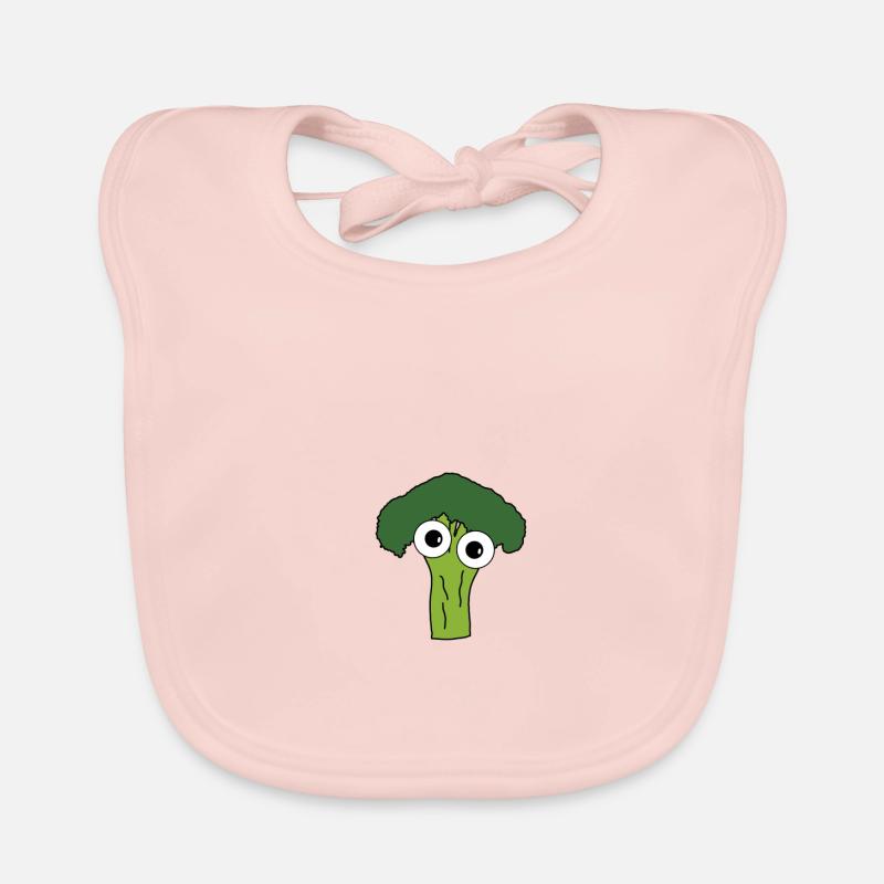 Broccoli with eyes Organic Baby Bibs