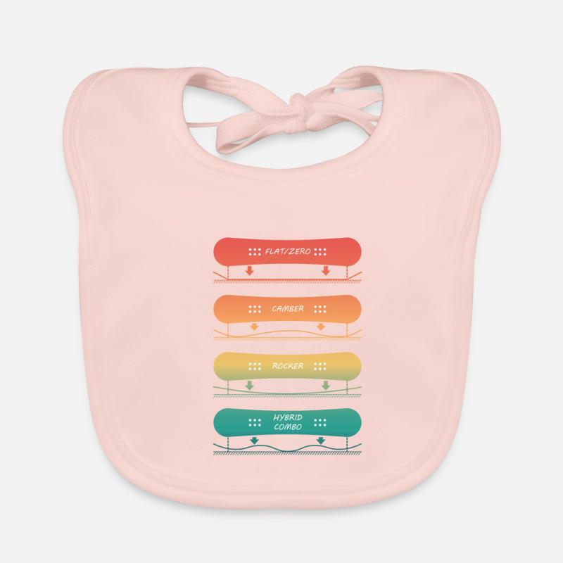 Différents types de planches de snowboard Bavoir bio Bébé