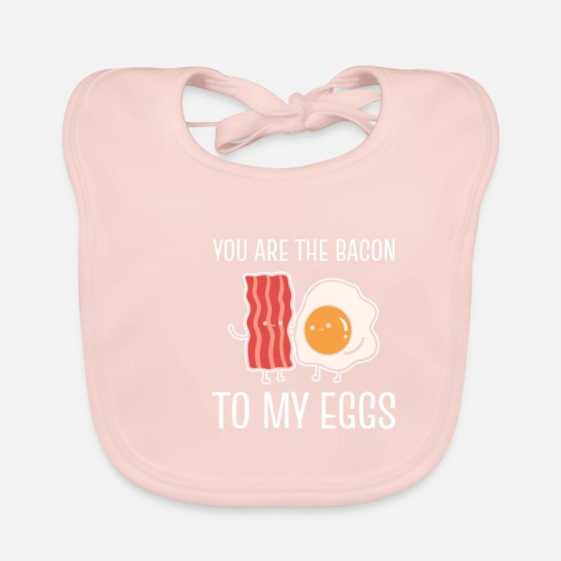 Bacon to eggs Bacon and egg lovers poison Organic Baby Bibs