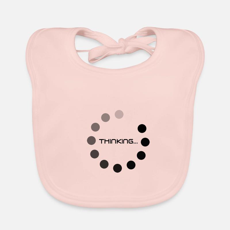 Thinking Ladeanzeige Geschenk Baby Bio-Lätzchen