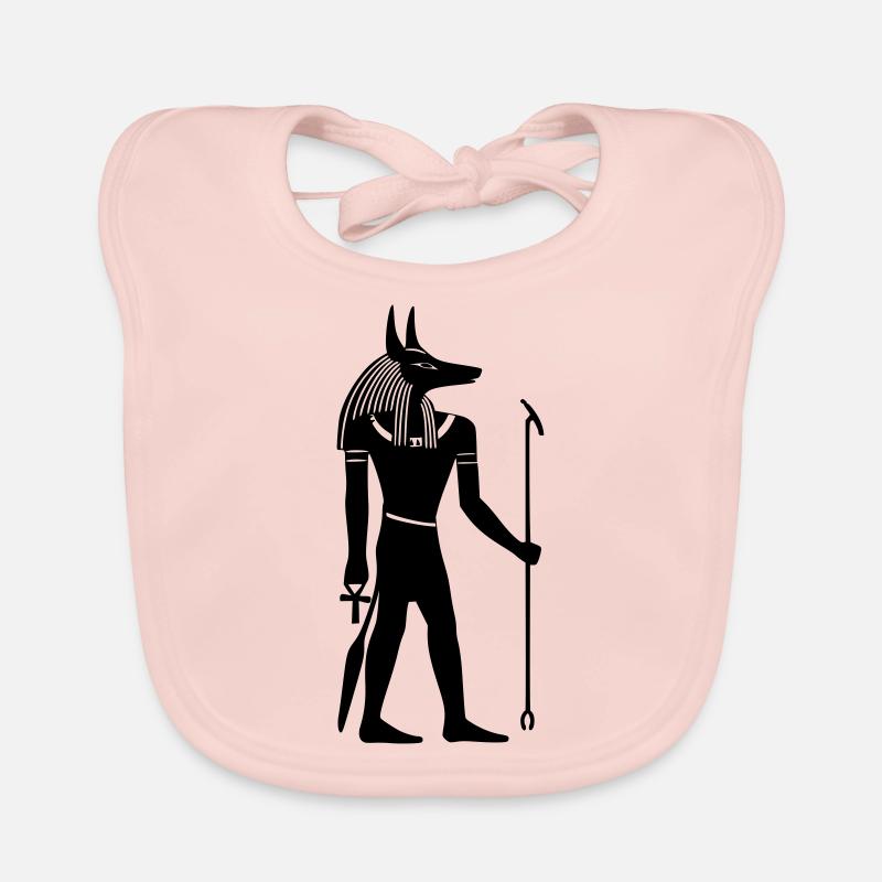 anubis egypt god Organic Baby Bibs