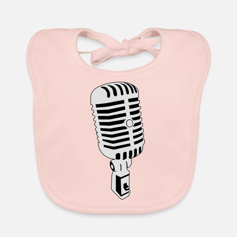 microphone Organic Baby Bibs
