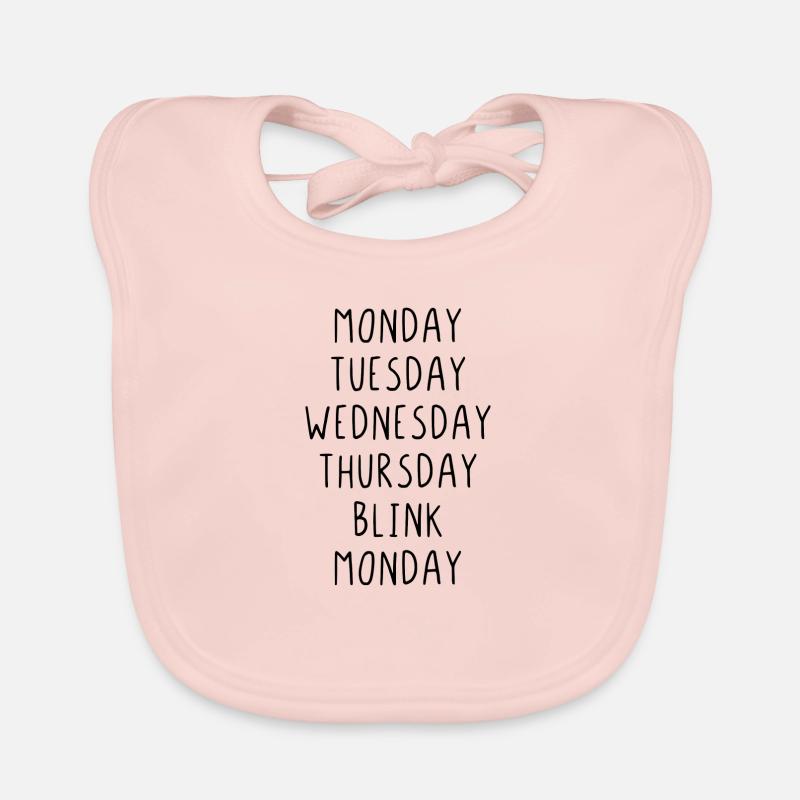 Monday Tuesday Wednesday Thursday Blink Bavoir bio Bébé
