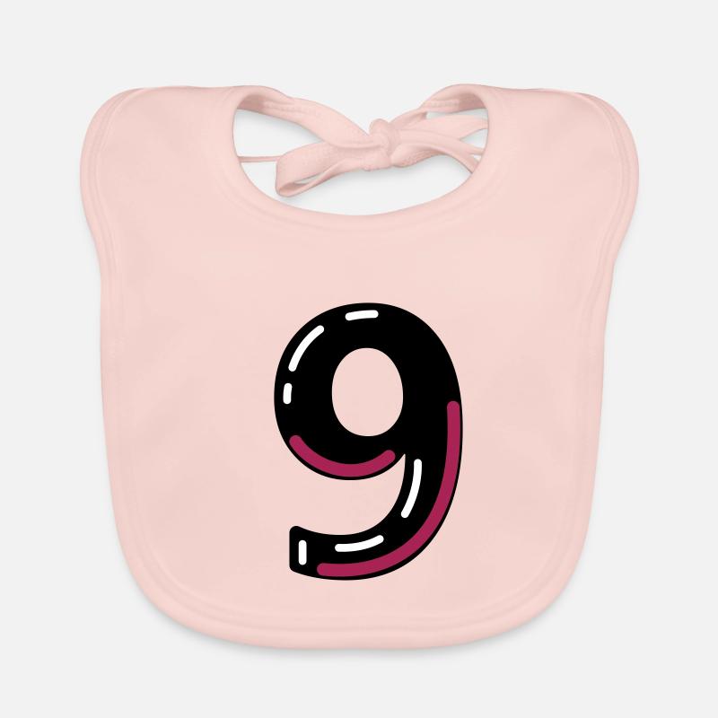 9 - Baby Bio-Lätzchen - Rose