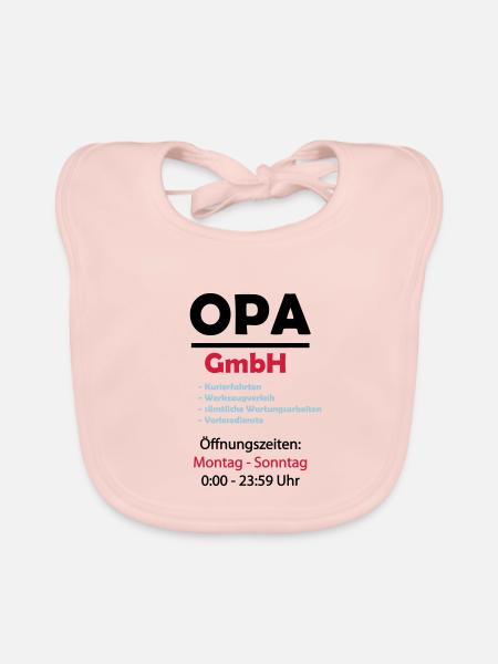 opa gmbh 02 - Baby Bio-Lätzchen - Rose - Vorne