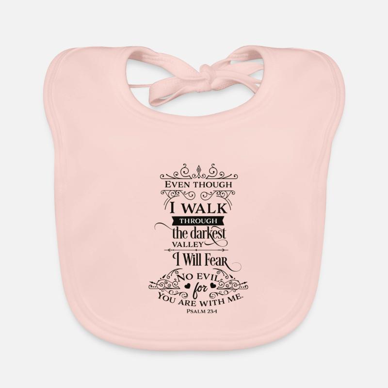 Klamotten mit Sprüchen - Psalm - Geschenkidee Baby Bio-Lätzchen