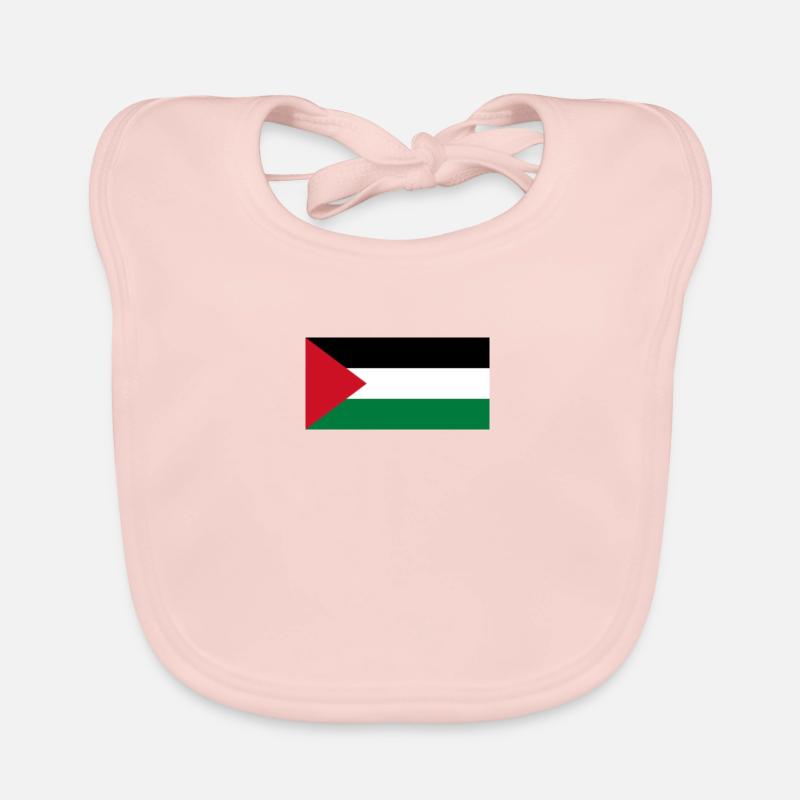 Palestine - Bavoir bio Bébé - rose