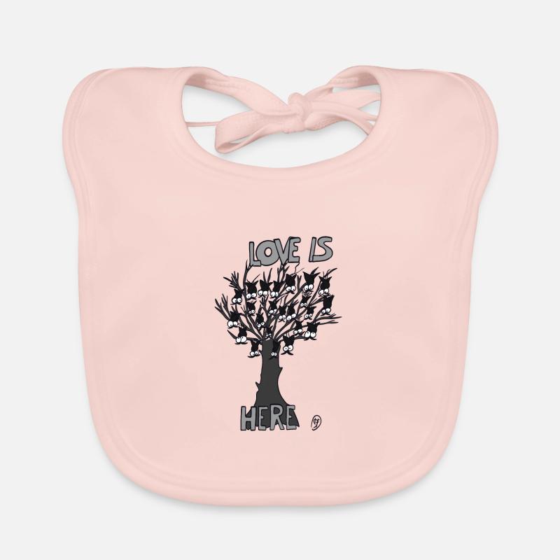 Fledermäuse auf einem Baum Baby Bio-Lätzchen