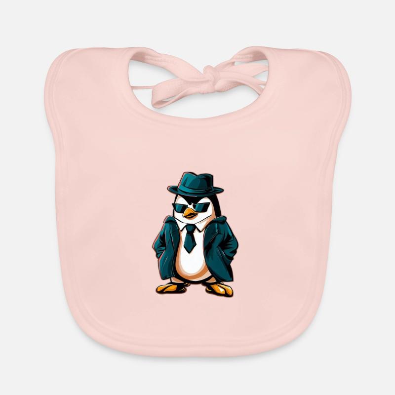 Penguin Agent Organic Baby Bibs